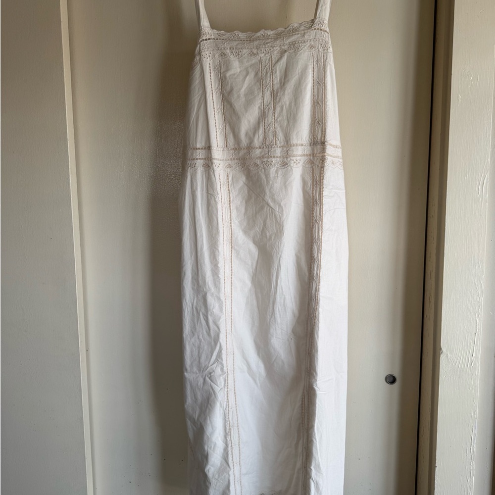 Aerie Cream Lace Detail Dress - Picture 6 of 11